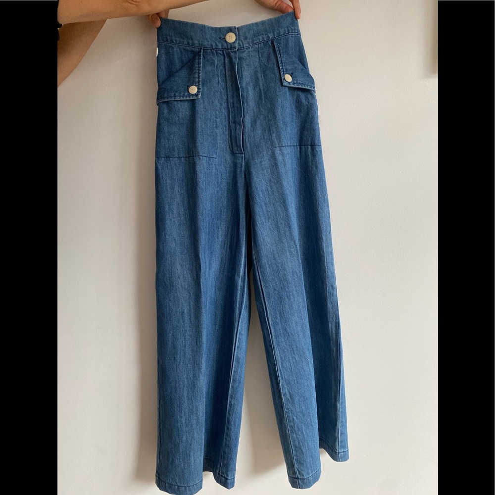 Ilana Kohn Mia Pants, faded denim